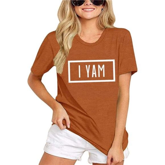 "She's My Sweet Potato, I Yam" Matching Thanksgiving Couples Shirt - Picture 2 of 7